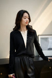 100% Cashmere Elegant Asymmetrical Long - Sleeve Cardigan - ShopKing.com