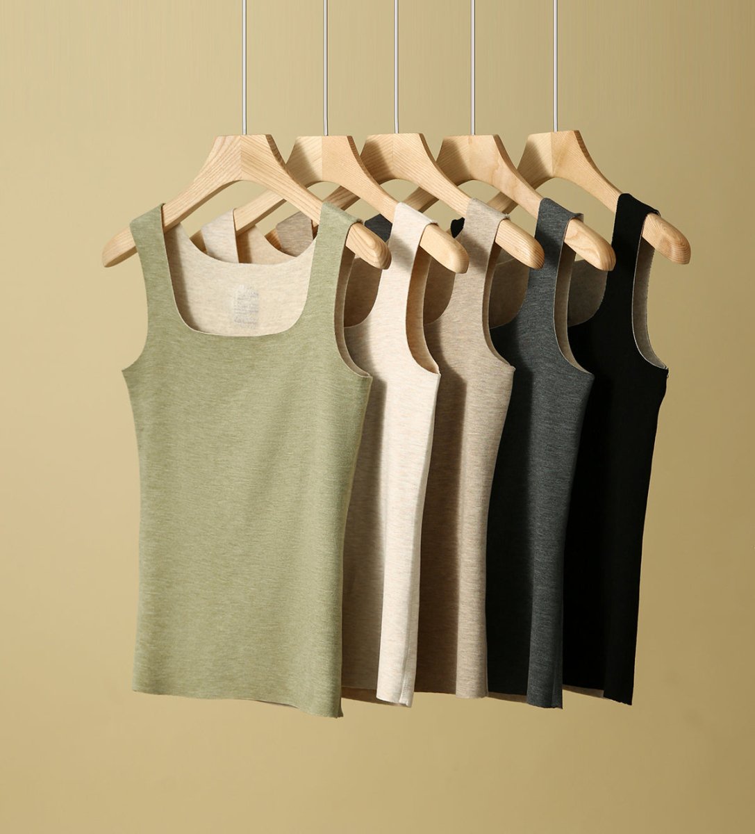 Cashmere - Silk Heat - Storing Square Neck Vest bottoming - ShopKing.com