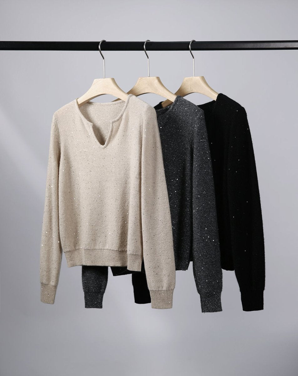 Elegant Knitwear Set | Luxurious Wool and Cashmere Blend - ShopKing.com