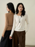 Meiya Bi Heating Fiber Slim U - Neck Top Women - ShopKing.com