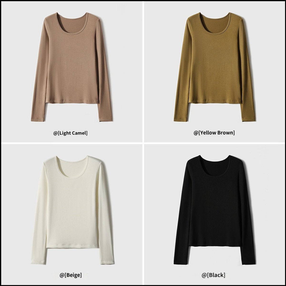 Meiya Bi Heating Fiber Slim U - Neck Top Women - ShopKing.com