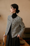 Mixed Diamond Grey Sweater | Multi - Material Blend Sweater - ShopKing.com