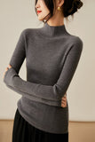 Seamless Wool Pullover Knitted Top Undershirt Women - ShopKing.com