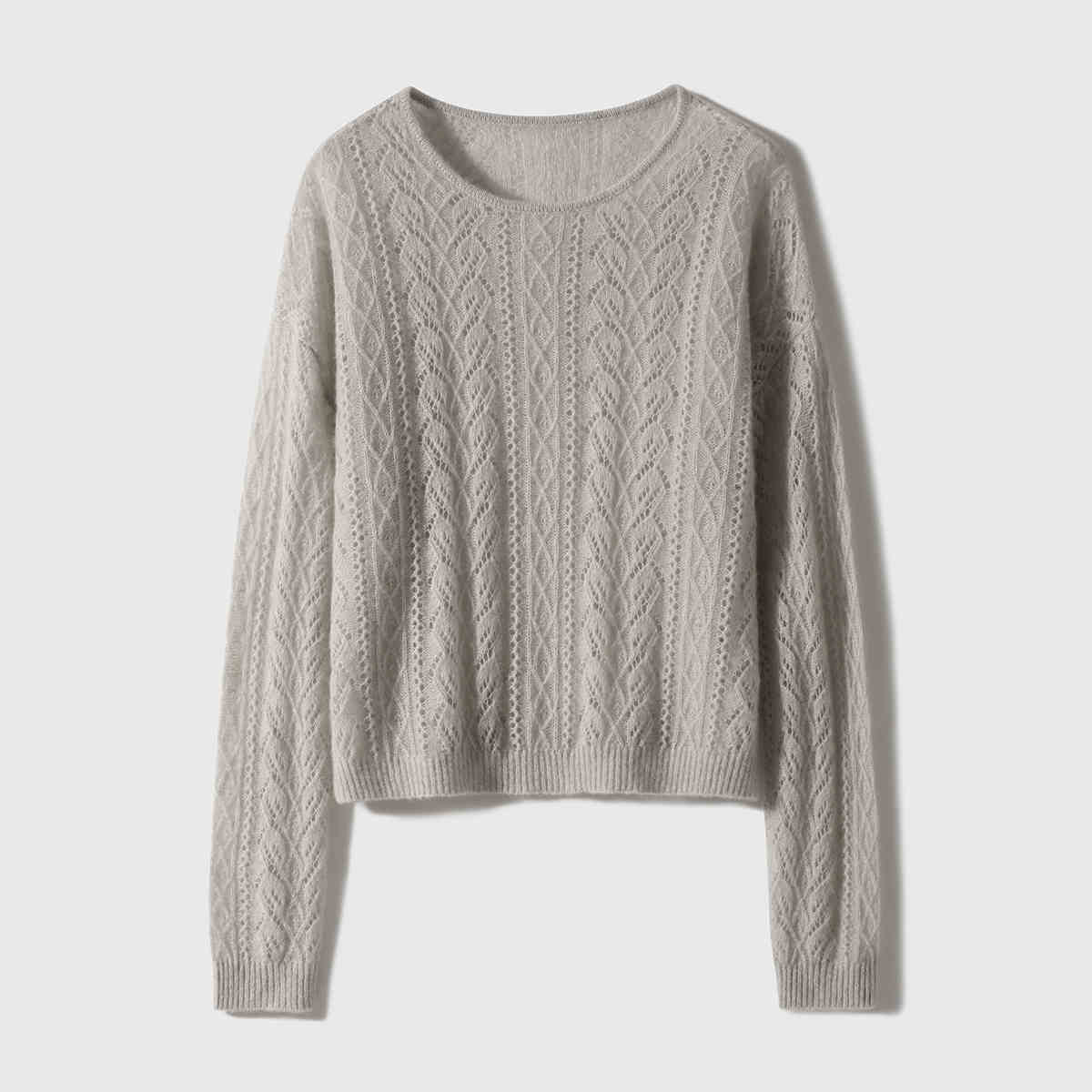 Silk Cashmere Xhange Sweatshirt | Loose Knit Cardigan/Pullover - ShopKing.com