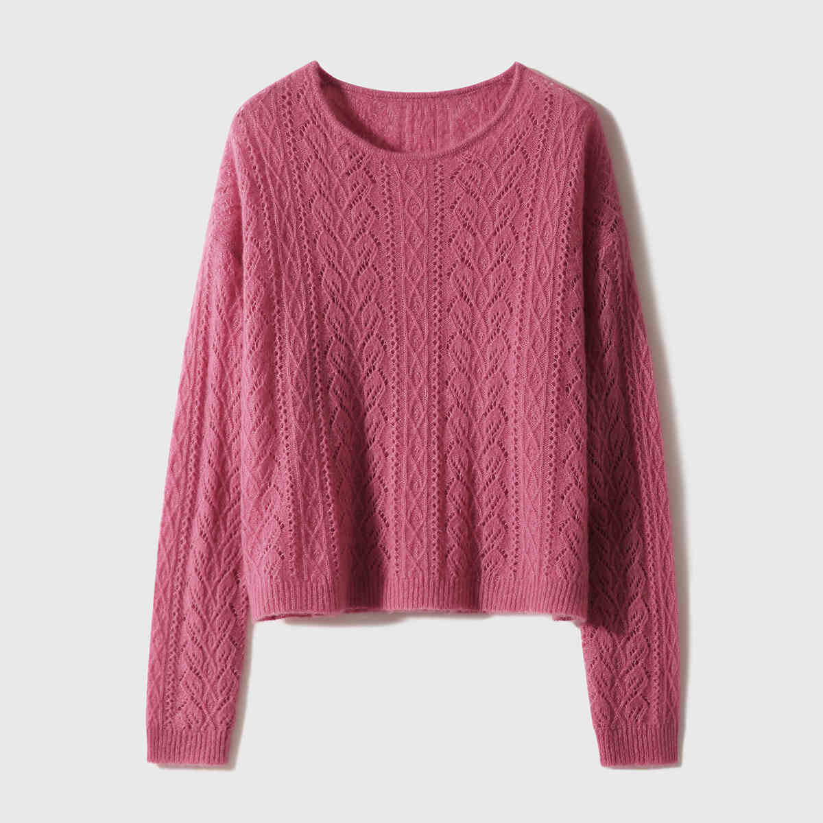 Silk Cashmere Xhange Sweatshirt | Loose Knit Cardigan/Pullover - ShopKing.com