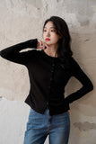 [Small Man Waist] Wool Pleated Knit Women's Sweater - ShopKing.com