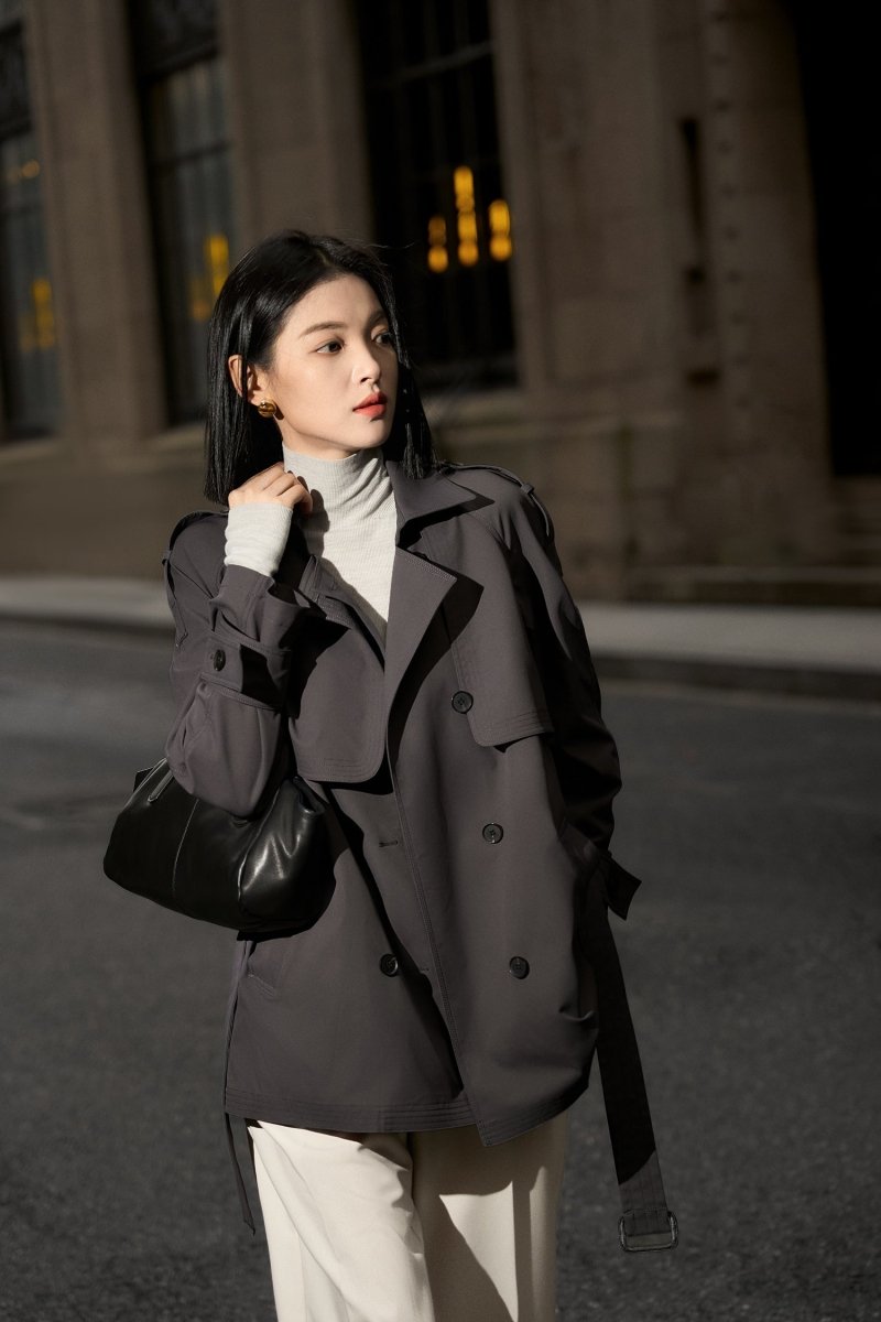 Sophisticated Commuter Trench Women Long or Short Coat - ShopKing.com