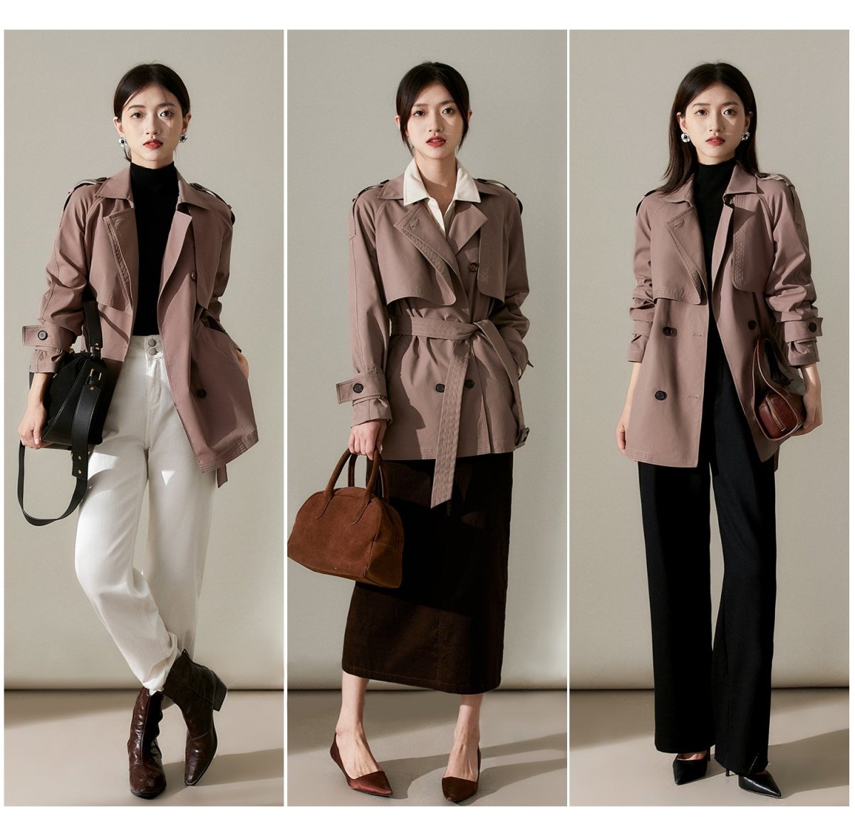 Sophisticated Commuter Trench Women Long or Short Coat - ShopKing.com