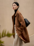 Timeless Mid - Length Trench Coat | Classic Black & Royal Harbor - ShopKing.com