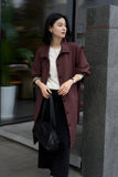 Timeless Mid - Length Trench Coat | Classic Black & Royal Harbor - ShopKing.com