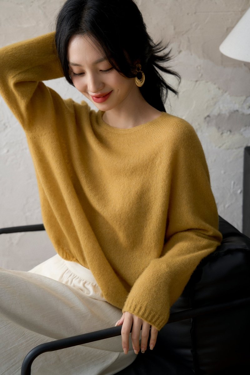 Ultimate Comfort Luxurious Silk & Cashmere Blend Sweater - ShopKing.com