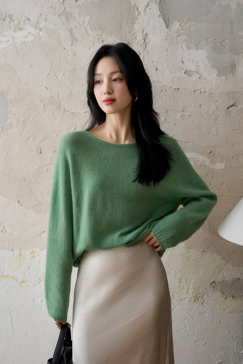 Ultimate Comfort Luxurious Silk & Cashmere Blend Sweater - ShopKing.com