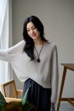 Ultimate Comfort Luxurious Silk & Cashmere Blend Sweater - ShopKing.com