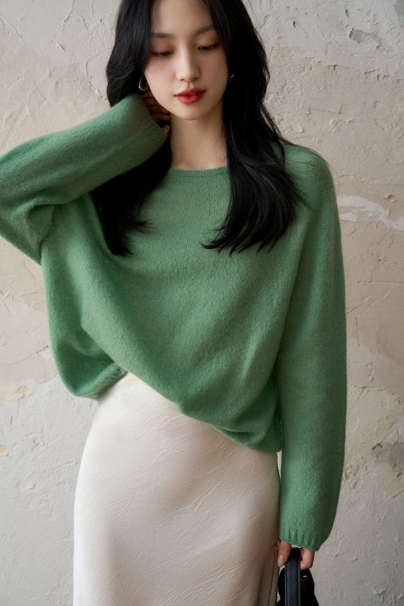 Ultimate Comfort Luxurious Silk & Cashmere Blend Sweater - ShopKing.com