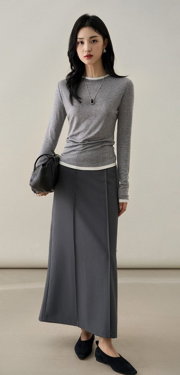 Ultra Soft Stretch Lyocell - Wool Xhange Sweater Knit Top - ShopKing.com