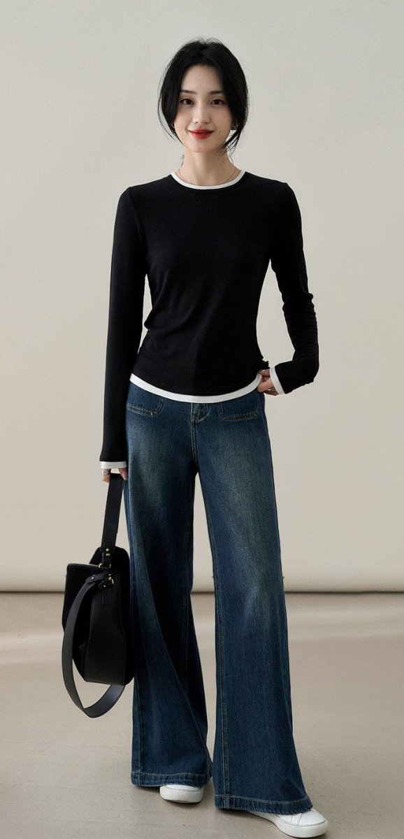 Ultra Soft Stretch Lyocell - Wool Xhange Sweater Knit Top - ShopKing.com