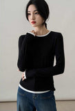 Ultra Soft Stretch Lyocell - Wool Xhange Sweater Knit Top - ShopKing.com