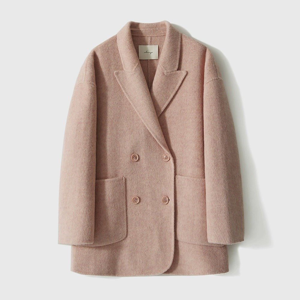 Wool - Camel Hair Double - Faced Women Coat Jacket - ShopKing.com