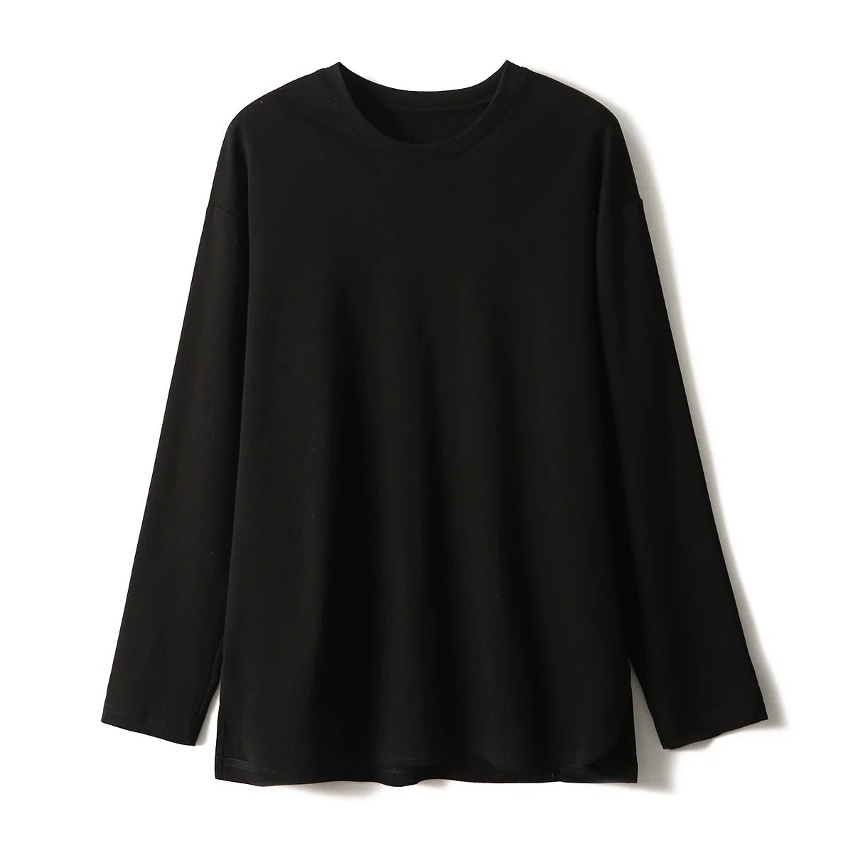 Wool - Cotton T-Shirt | Niche Long Sleeve Women's Top - ShopKing.com