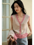 Xhange Cashmere - Wool Knitwear Set | Vest & Cardigan - ShopKing.com