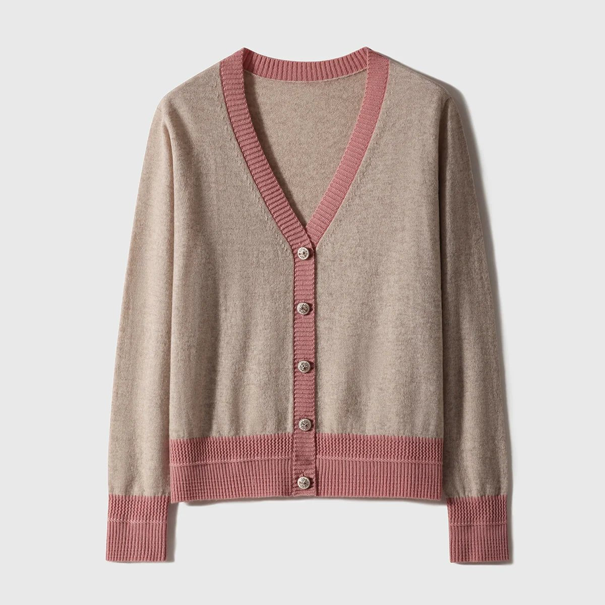 Xhange Cashmere - Wool Knitwear Set | Vest & Cardigan - ShopKing.com