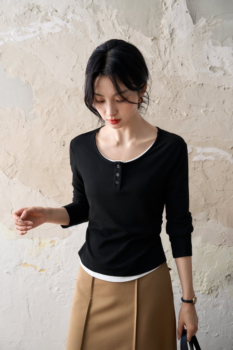 Xhange Lightweight Long - Sleeve T-Shirt | Comfort & Style - ShopKing.com