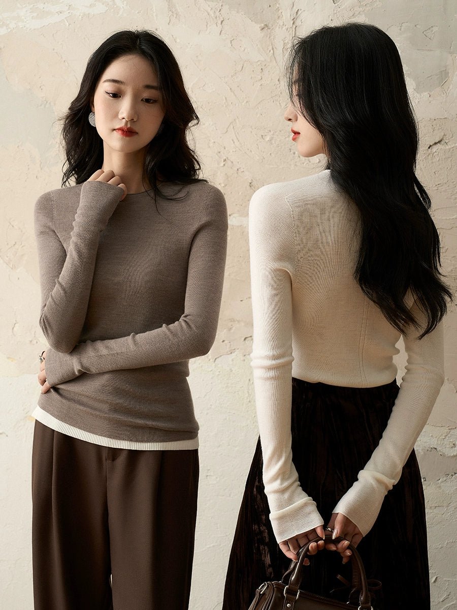 Xhange Luxurious Knit Pullover | High - Count Sheep Wool Comfort - ShopKing.com