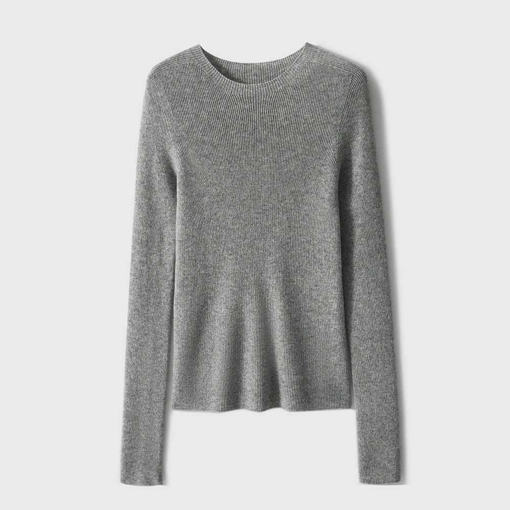 Xhange Multi - Color Versatile Seamless Wool and Cashmere Knit Top - ShopKing.com