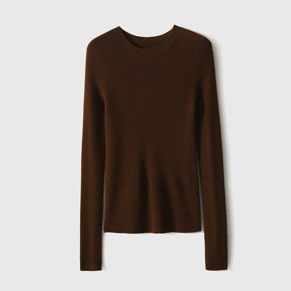 Xhange Multi - Color Versatile Seamless Wool and Cashmere Knit Top - ShopKing.com